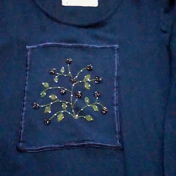 LA BLEND NAVY BLUE TUNIC - Picture 4 of 9